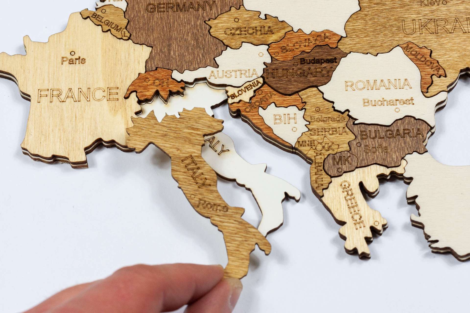 Puzzle Wooden World Map