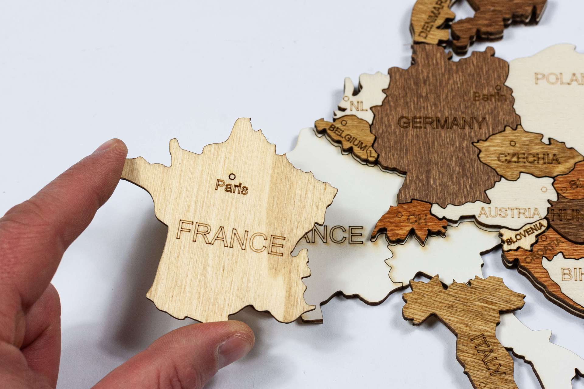 Puzzle Wooden World Map
