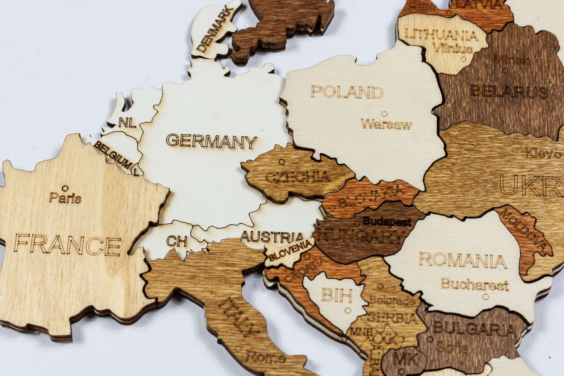 Puzzle Wooden World Map
