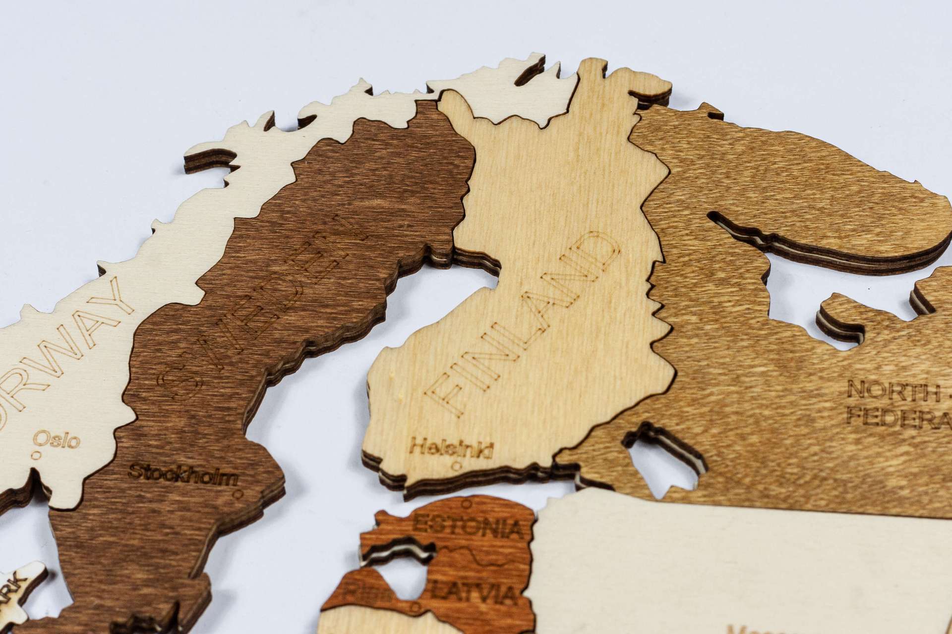 Puzzle Wooden World Map