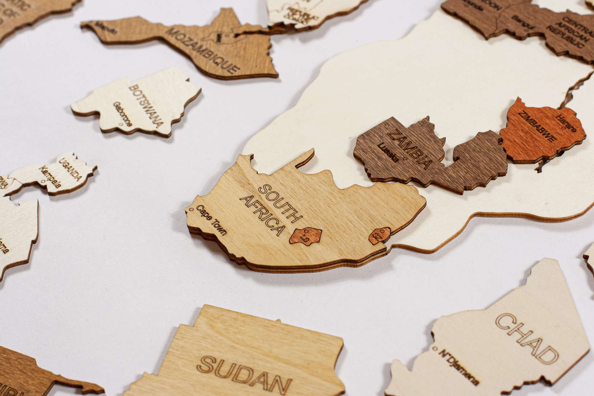 Puzzle Wooden World Map