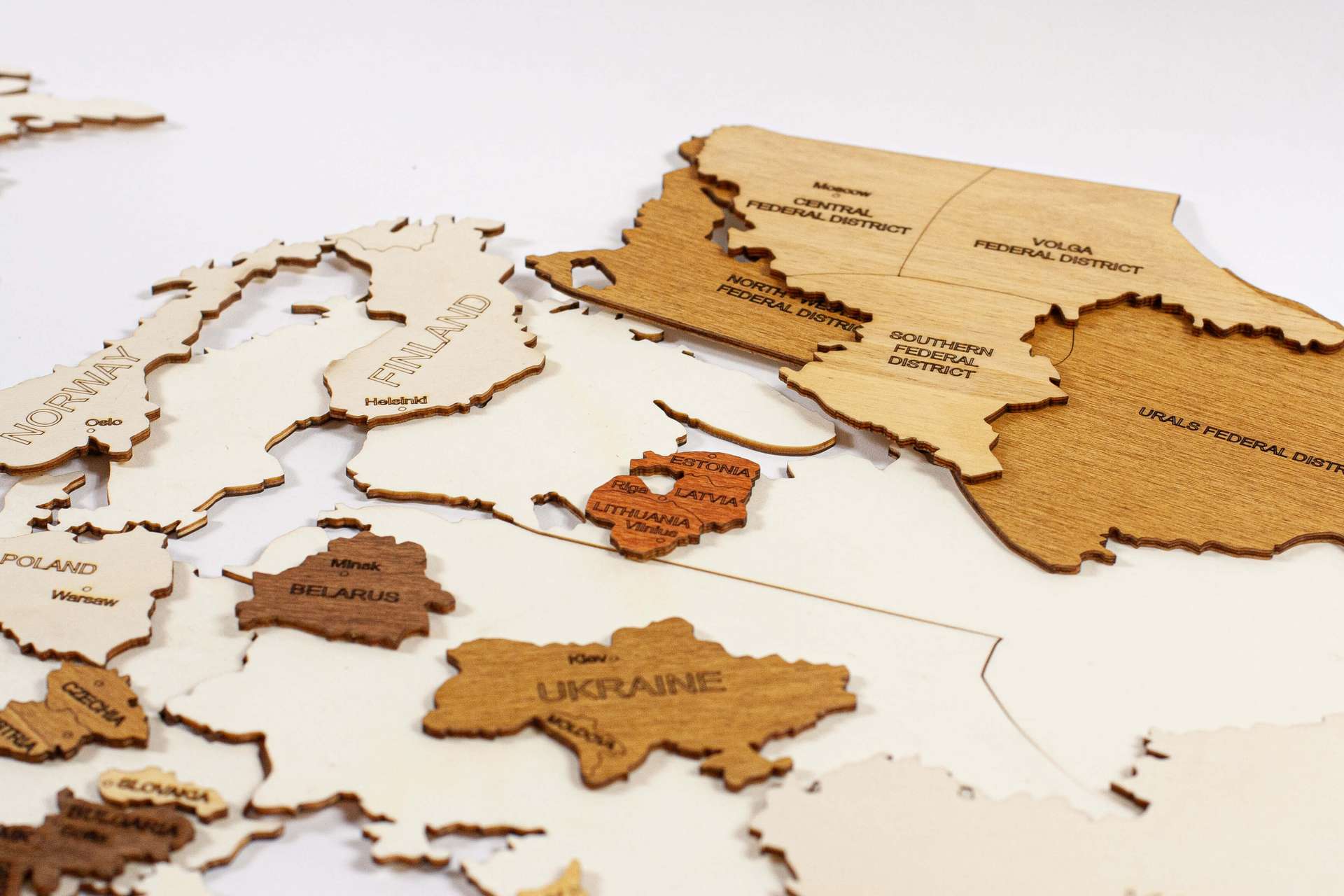 Puzzle Wooden World Map