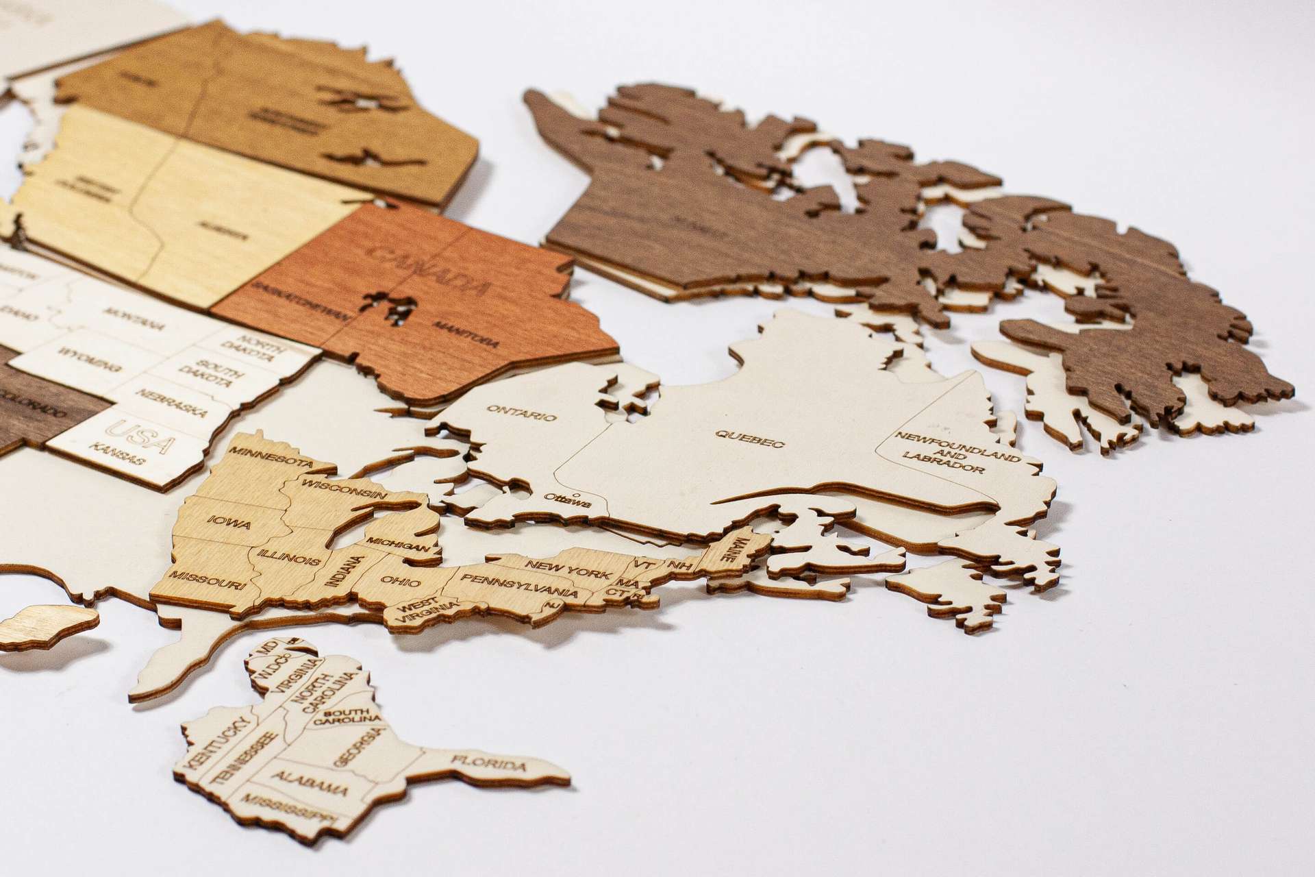 Puzzle Wooden World Map