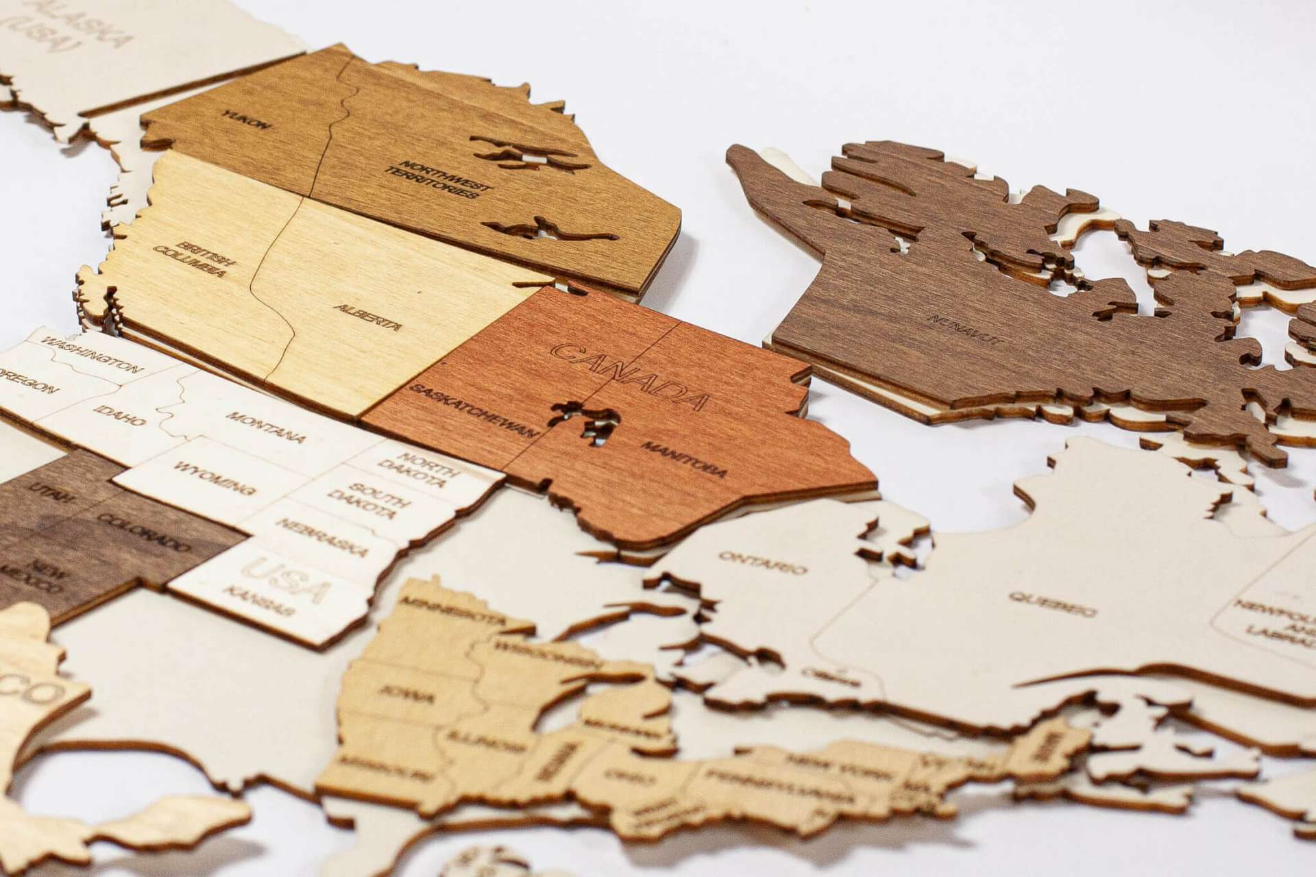 Puzzle Wooden World Map