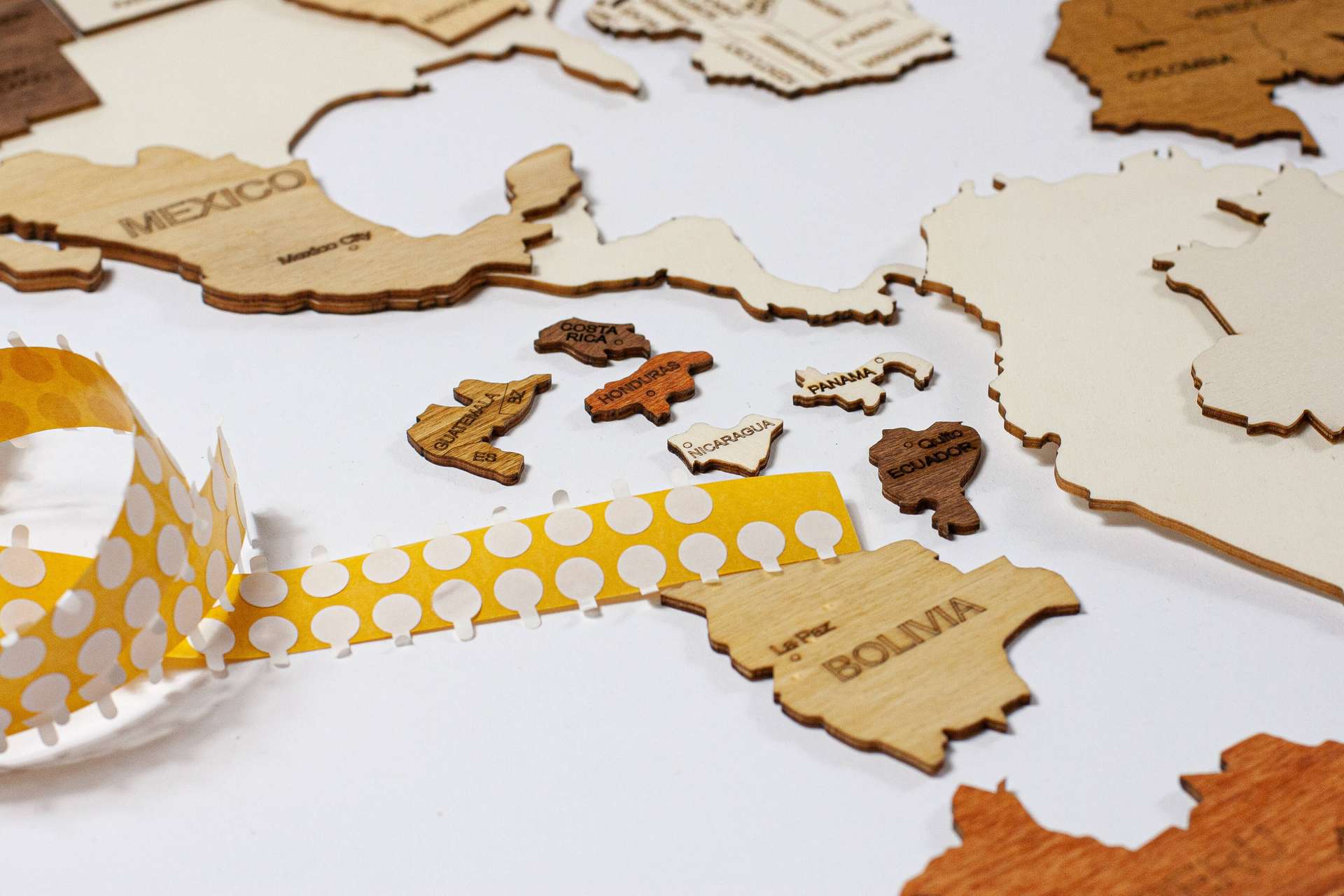 Puzzle Wooden World Map