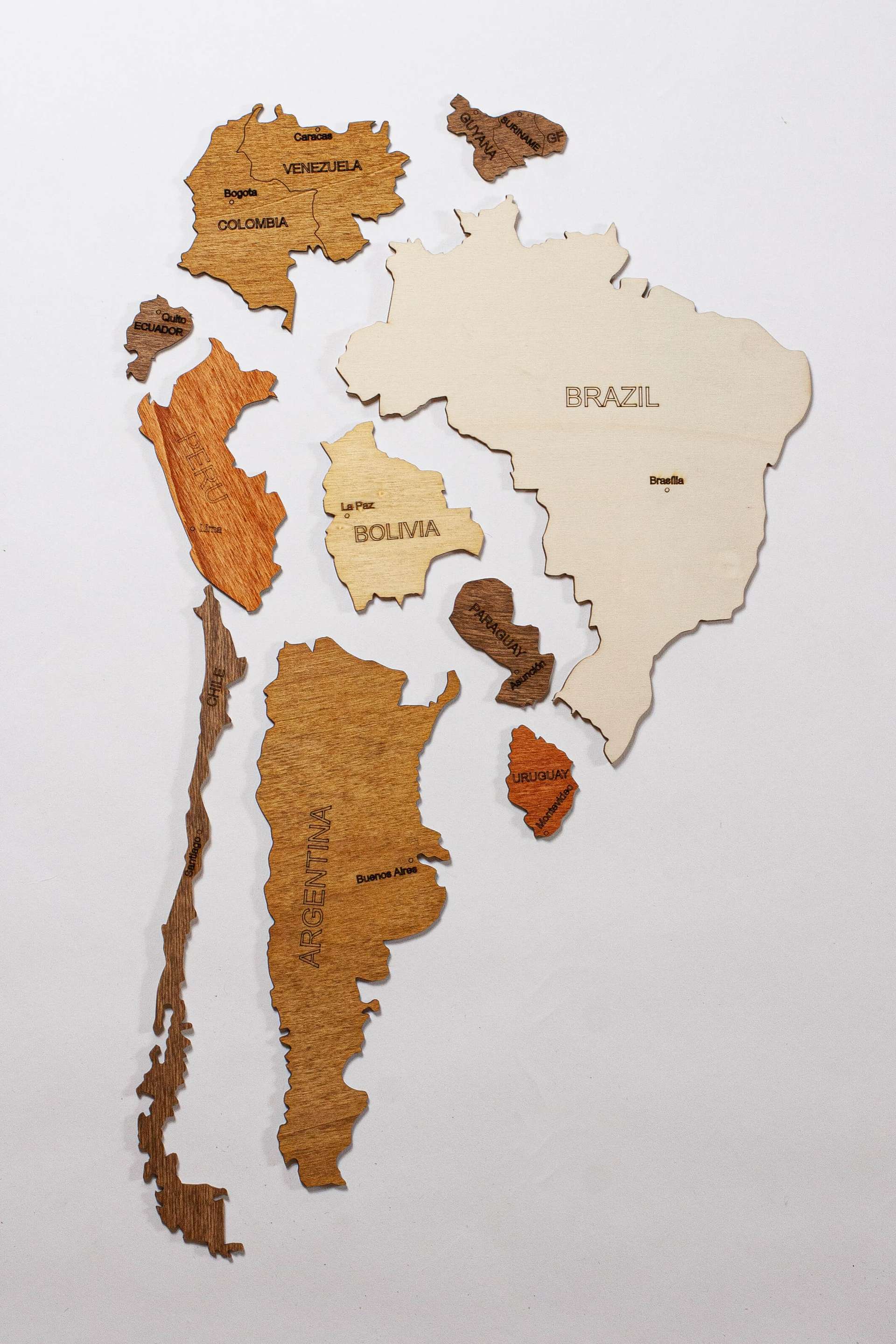 Puzzle Wooden World Map