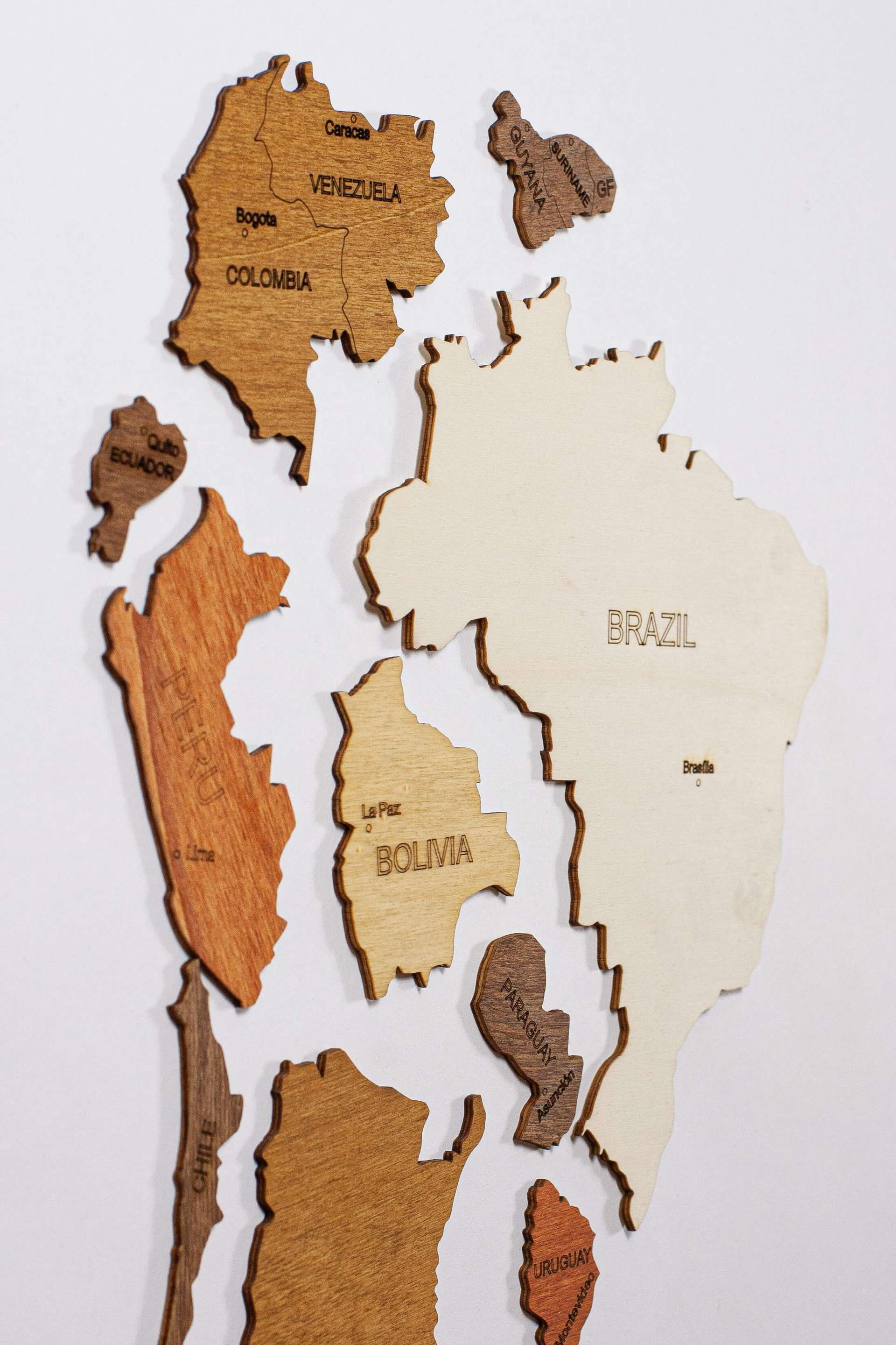 Puzzle Wooden World Map