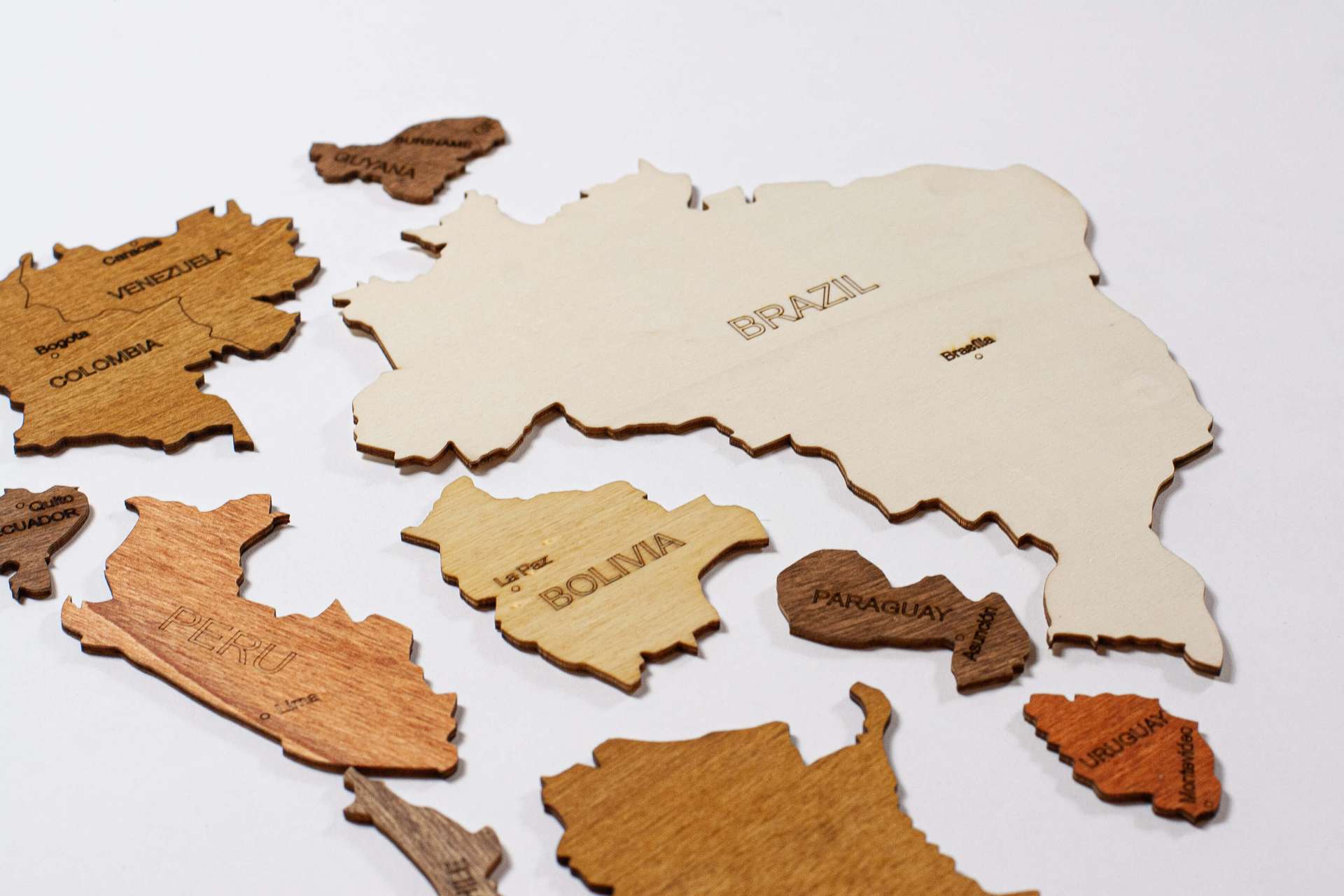 Puzzle Wooden World Map