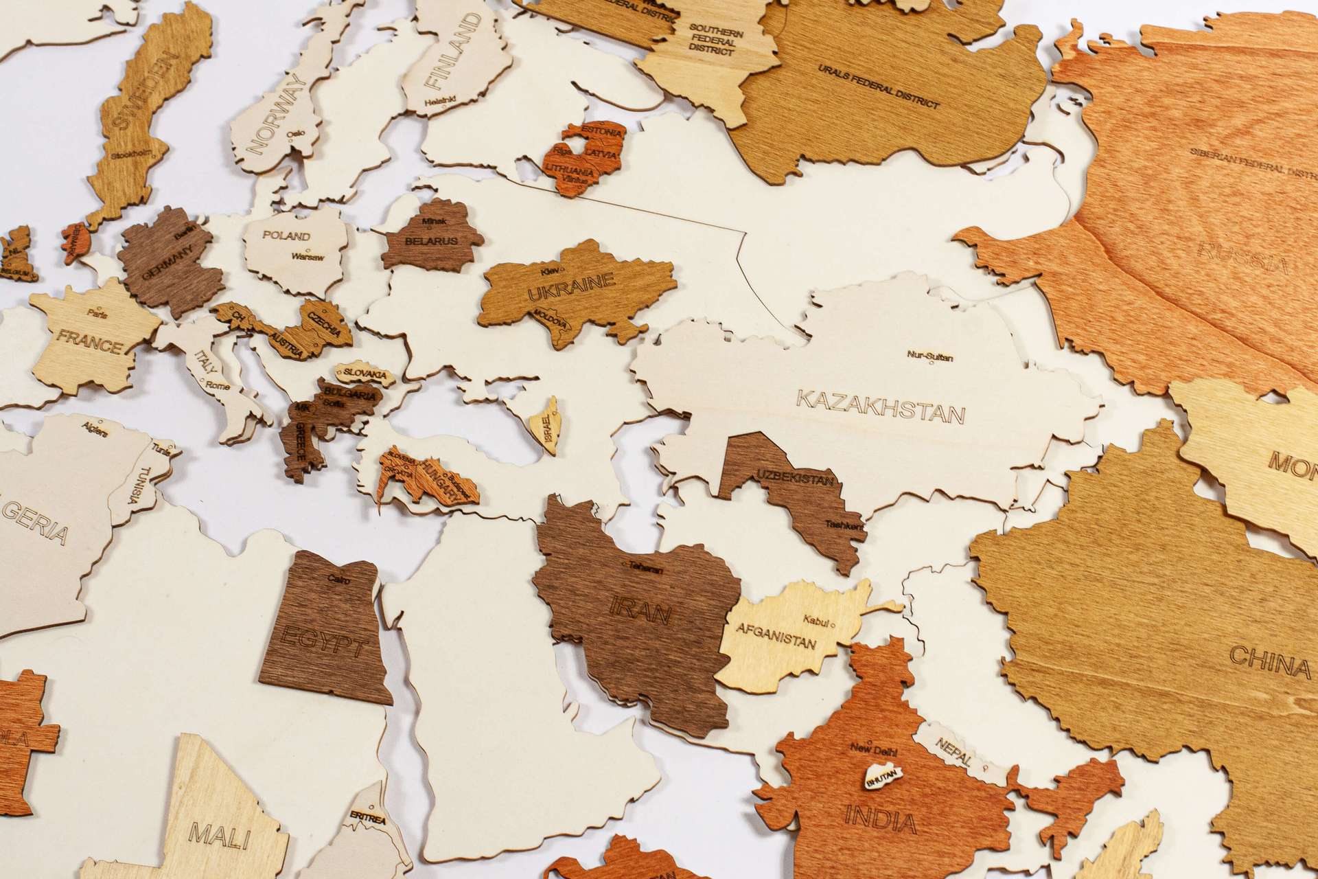 Puzzle Wooden World Map