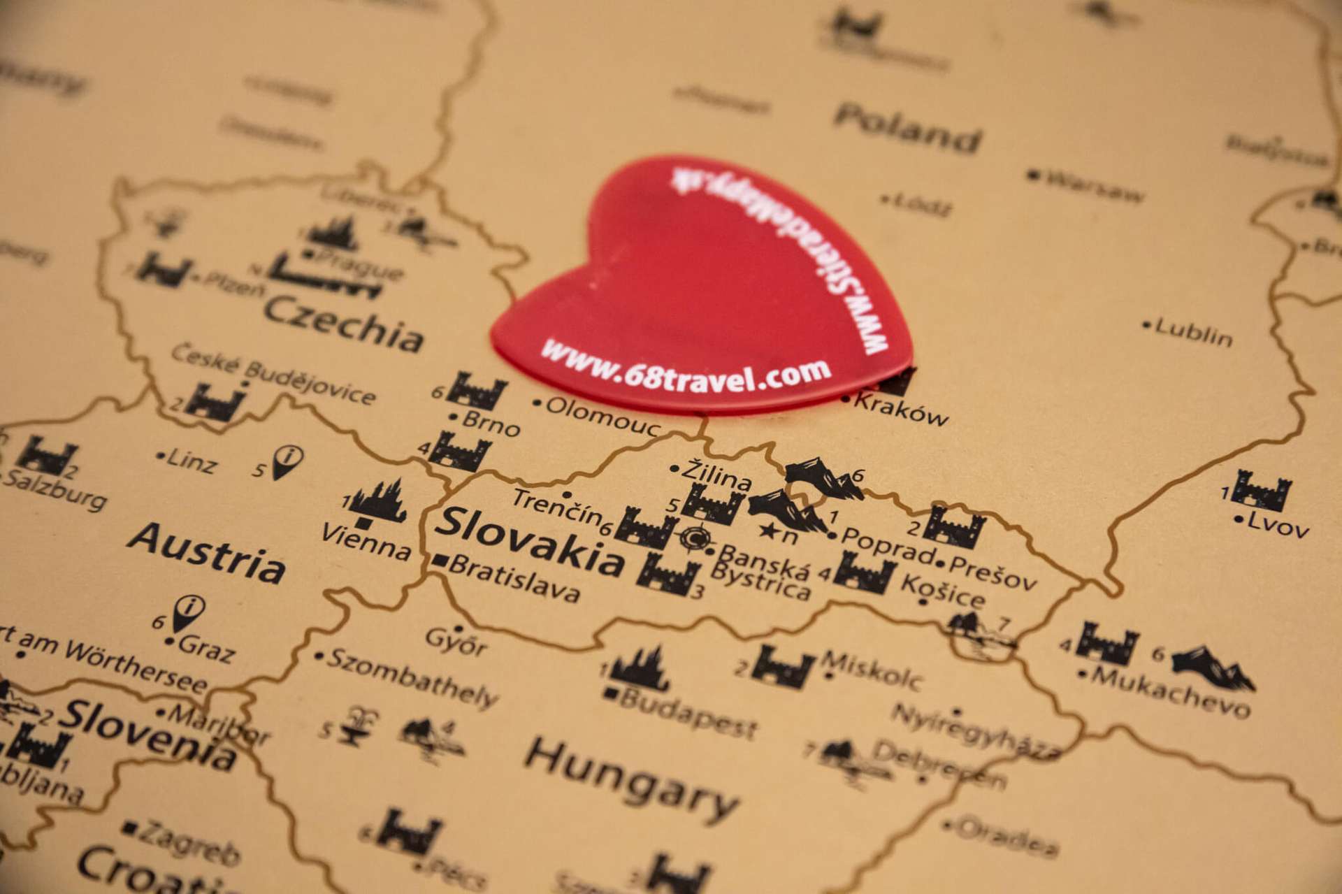 Scratch map of Europe