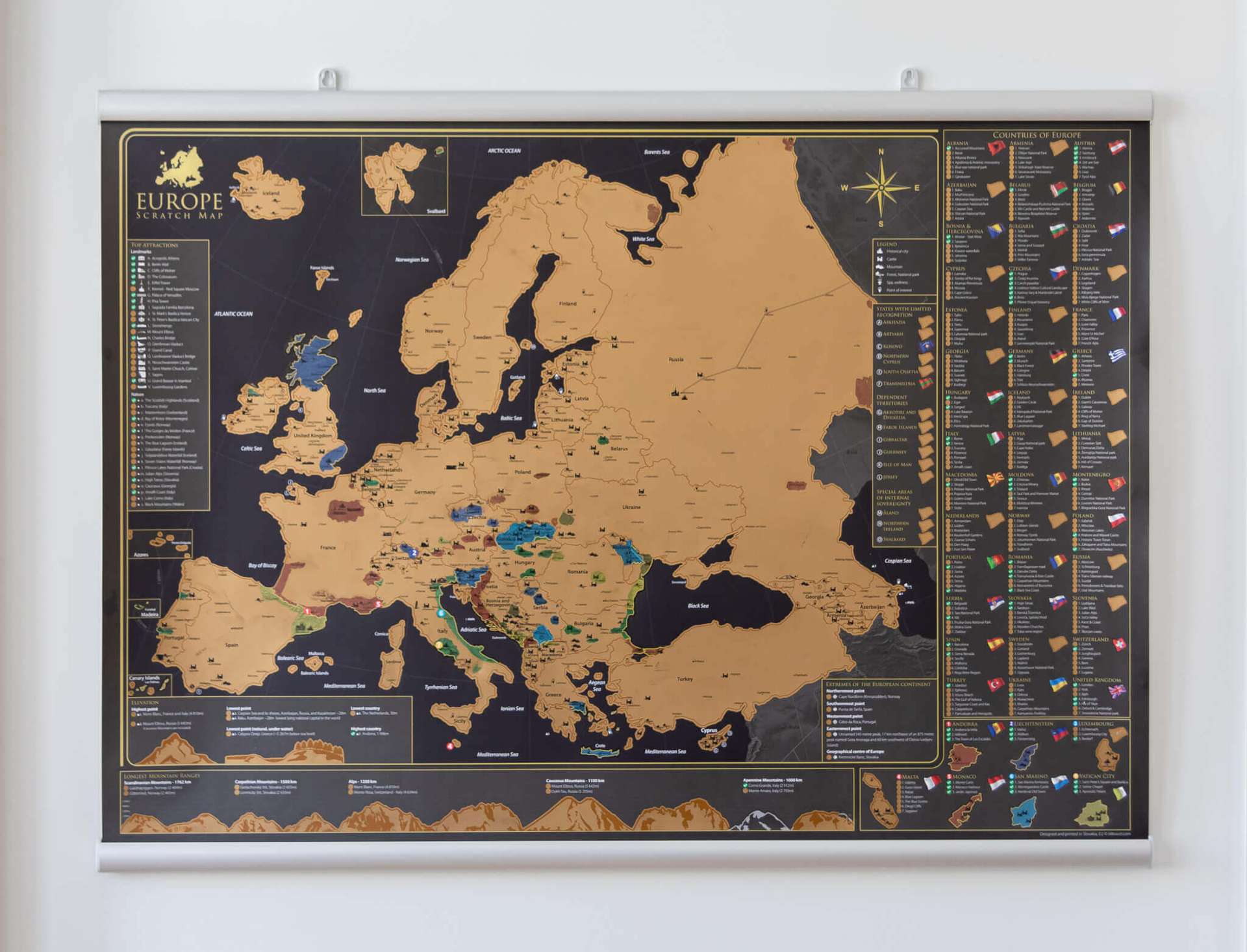 Aluminium Snap-on Map Bars