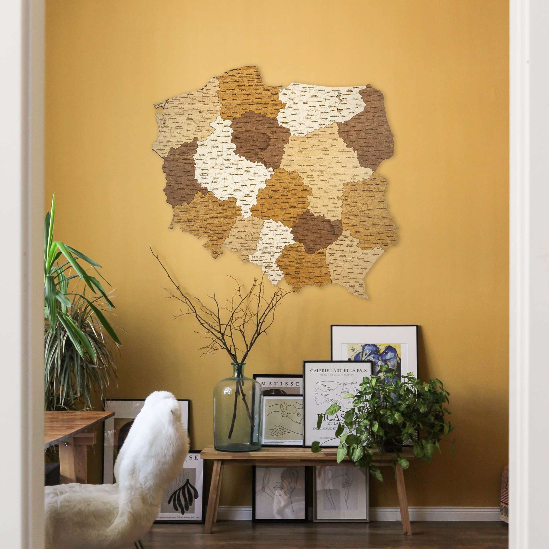 Wooden Map of Poland