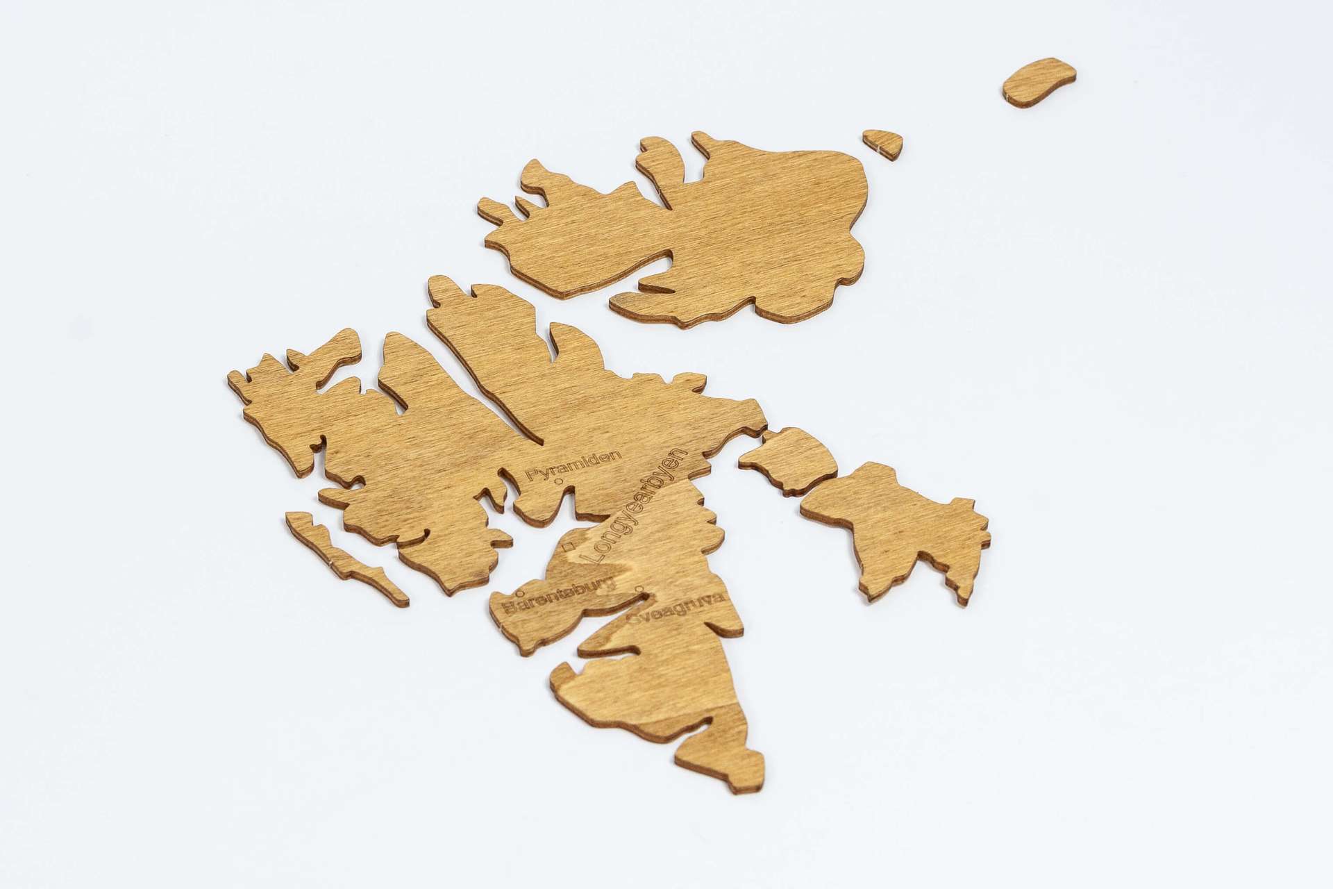 Wooden Map of Norway