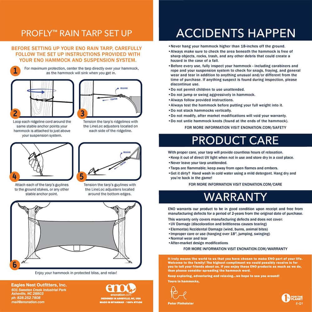 ENO ProFly Hammock Rain Tarp