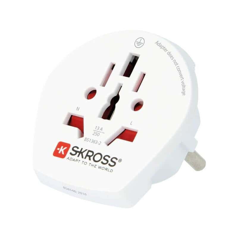 SKROSS travel adapter for foreigners in Europe