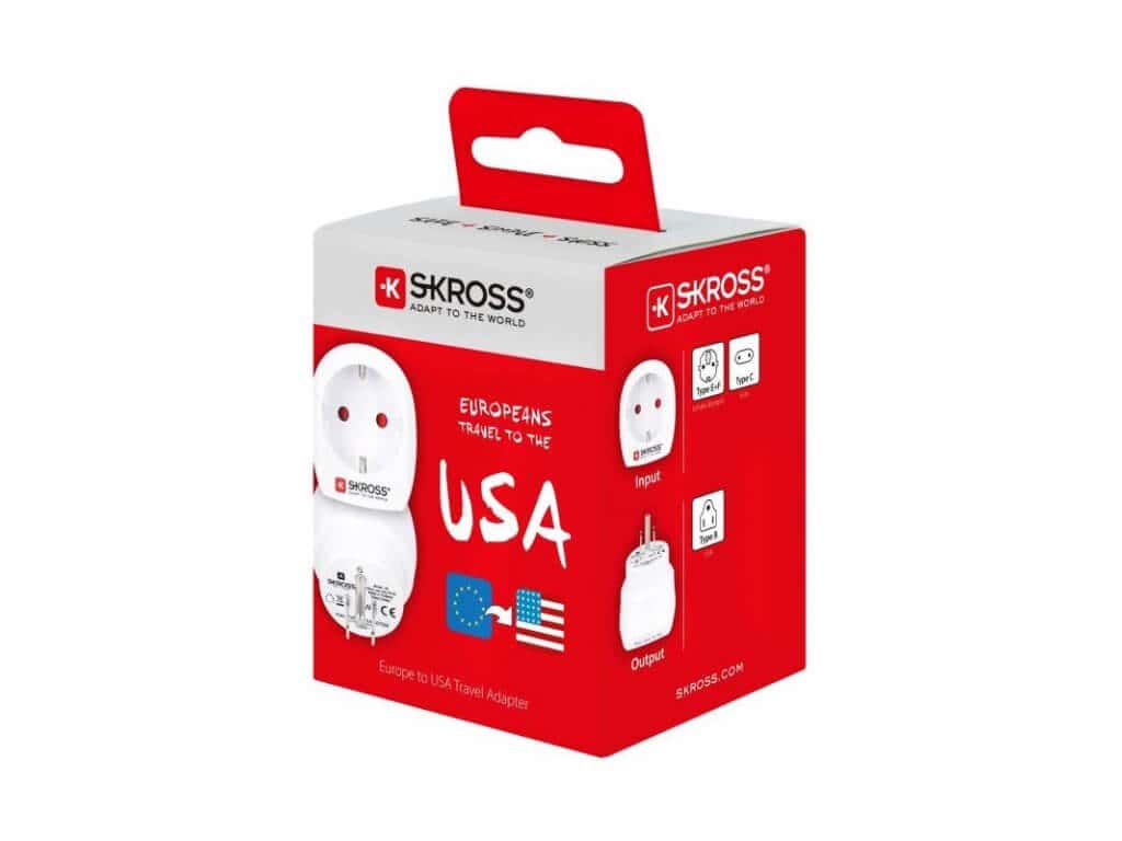 SKROSS Europe to USA travel adapter