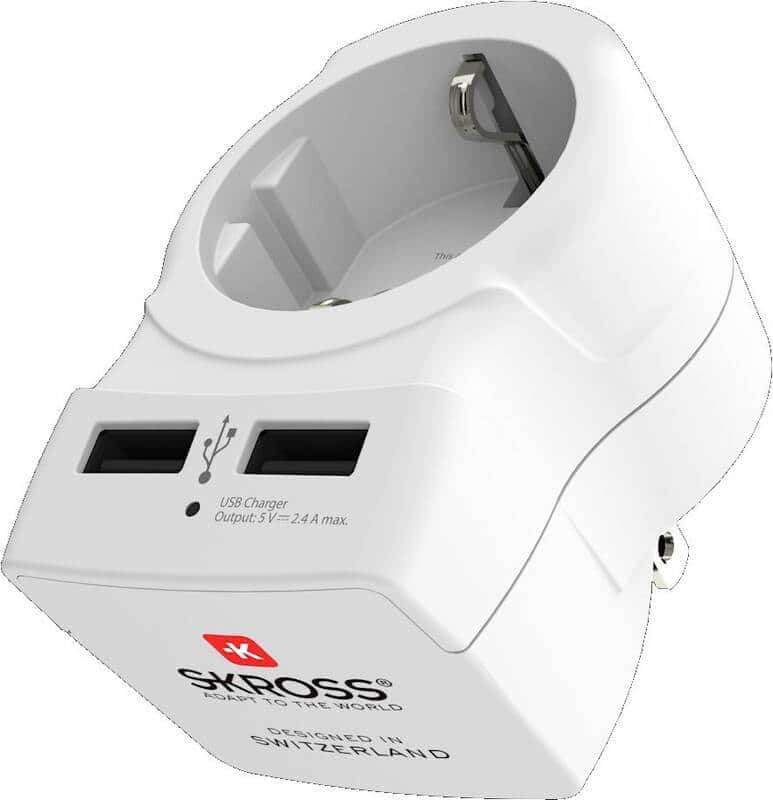 SKROSS USA USB Travel Adapter