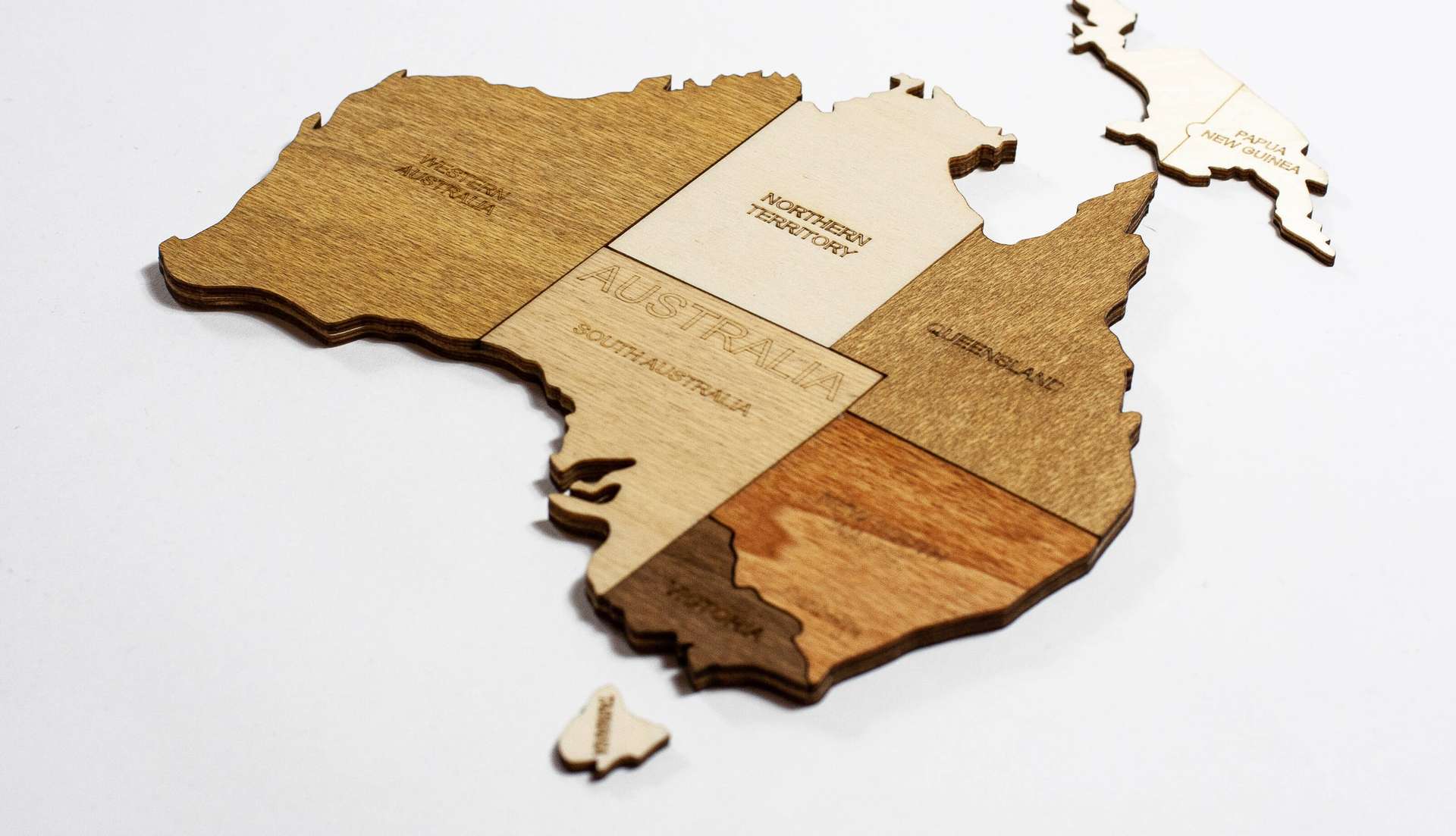 2D Wooden World Map