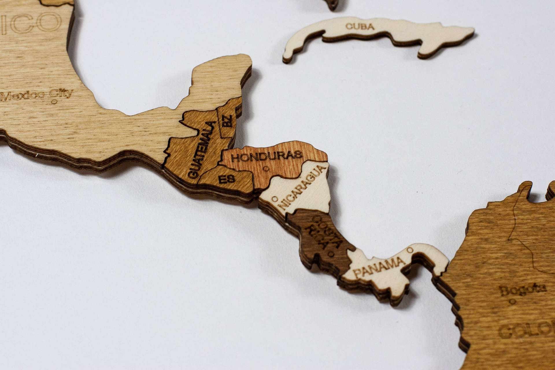 2D Wooden World Map