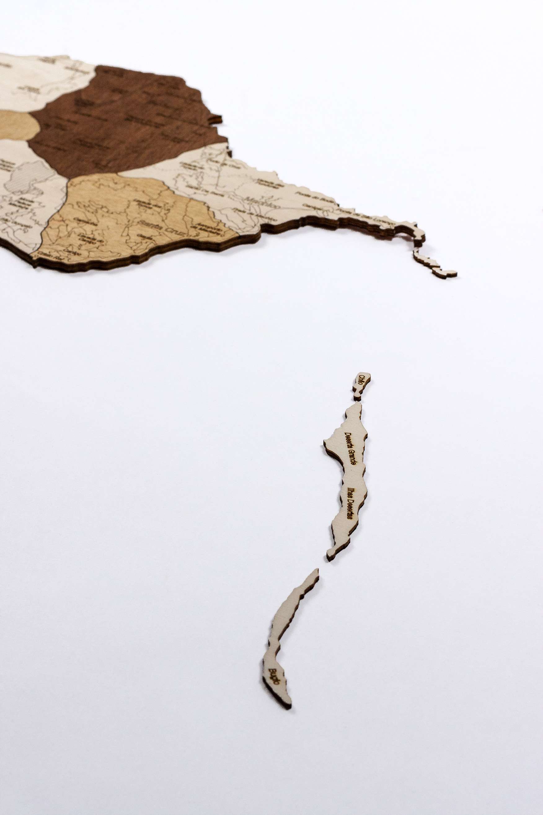 Wooden Map of Madeira