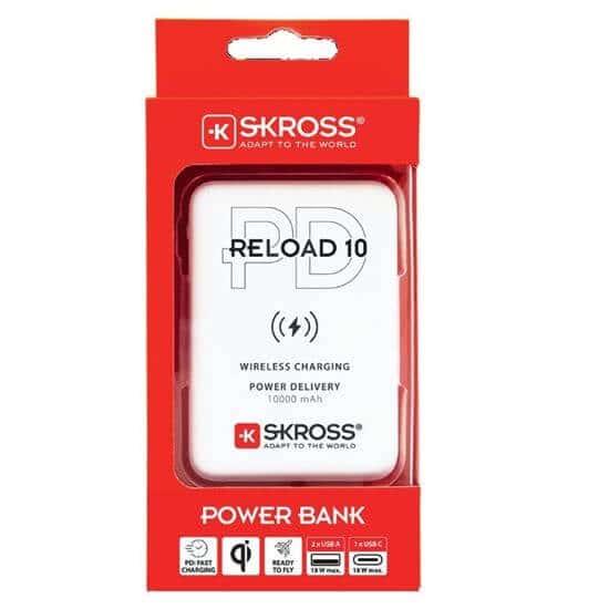 SKROSS DN56W-PD Reload 10 Wireless Qi PD, 10000mAh, USB A+C Powerbank