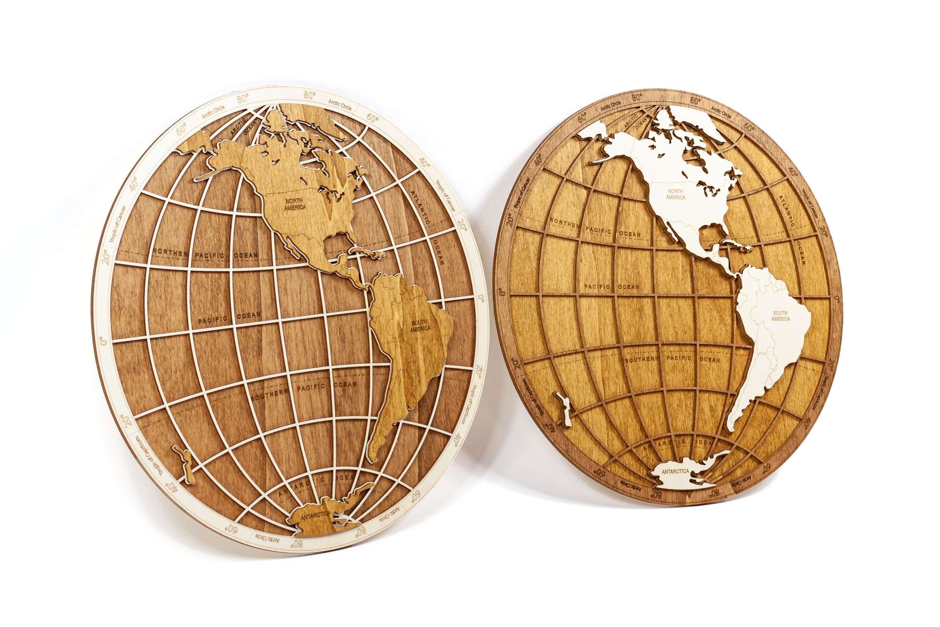 Wooden World Globe
