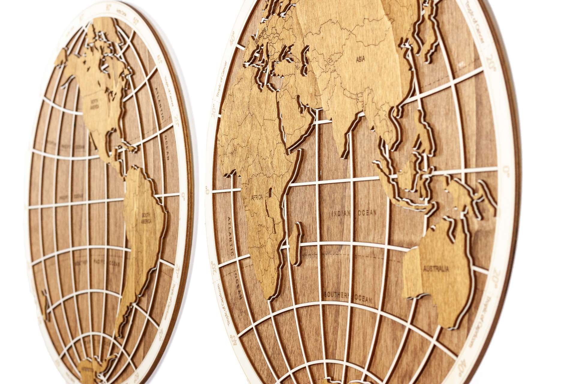 Wooden World Globe