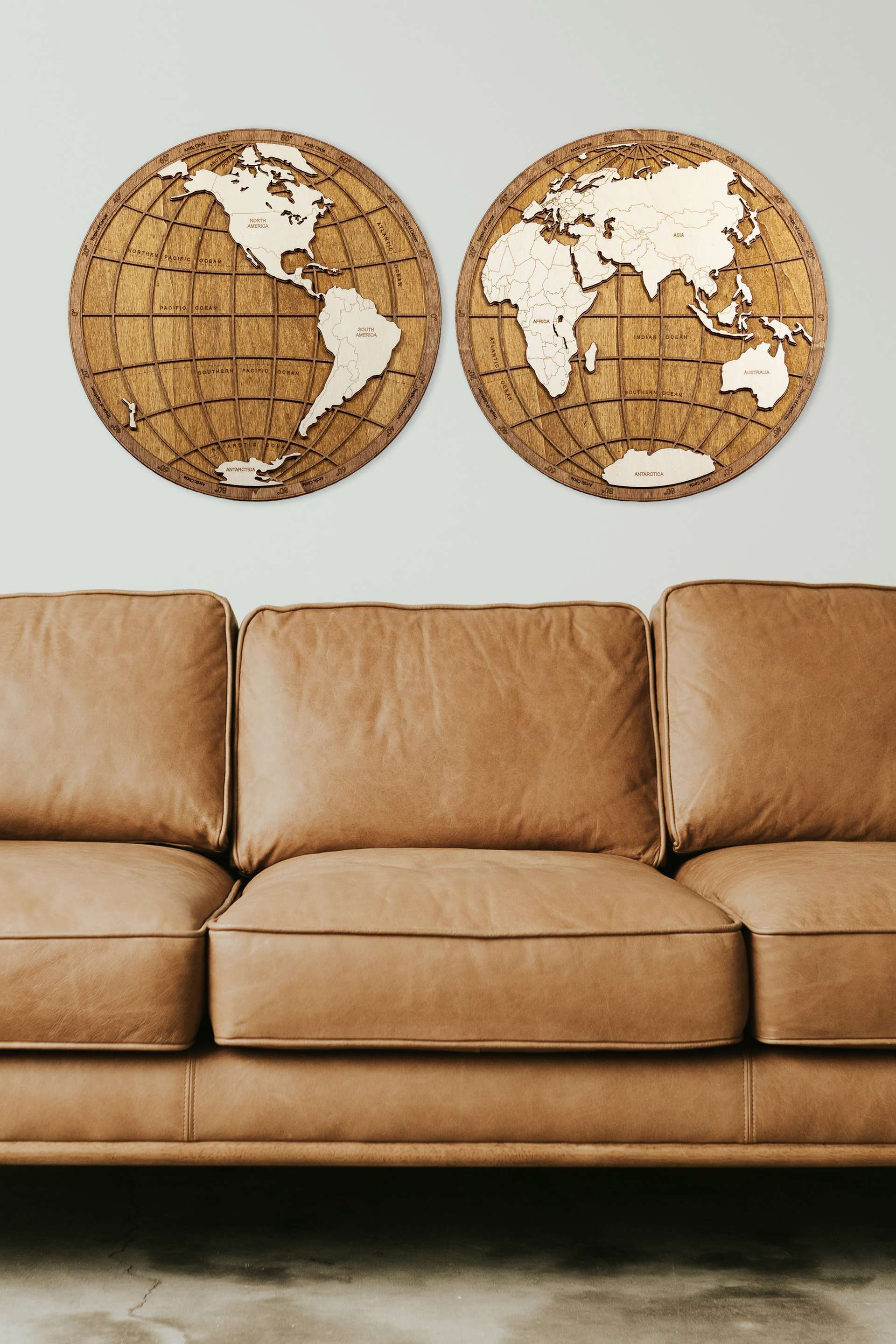Wooden World Globe