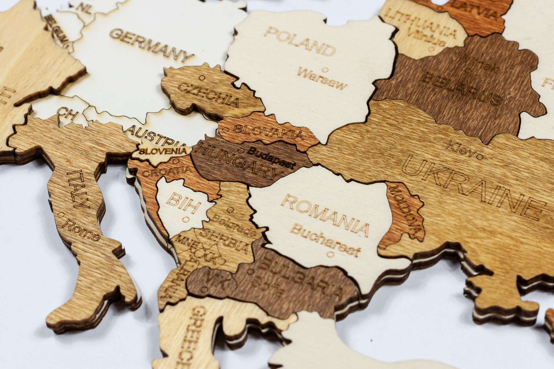 Puzzle Wooden World Map