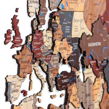 Wooden 3D Maps