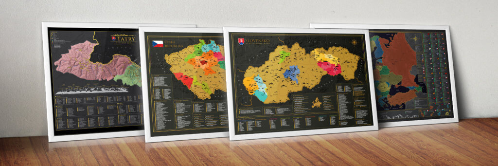 Our range of scratch maps