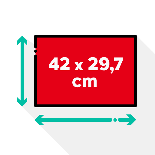 Kartengröße - A3 Größe: 42 x 29,7 cm