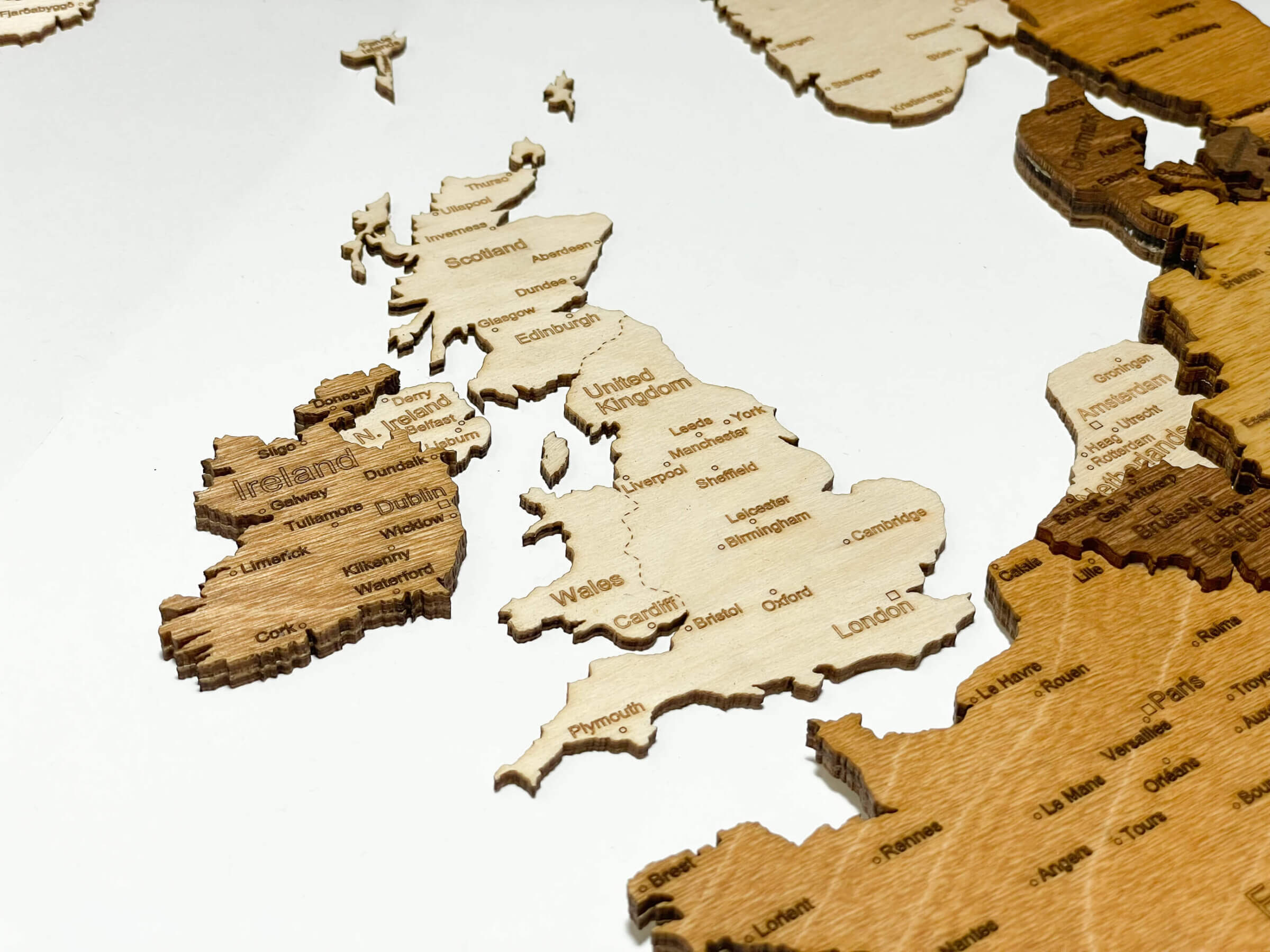 UK - Wooden Map of Europe