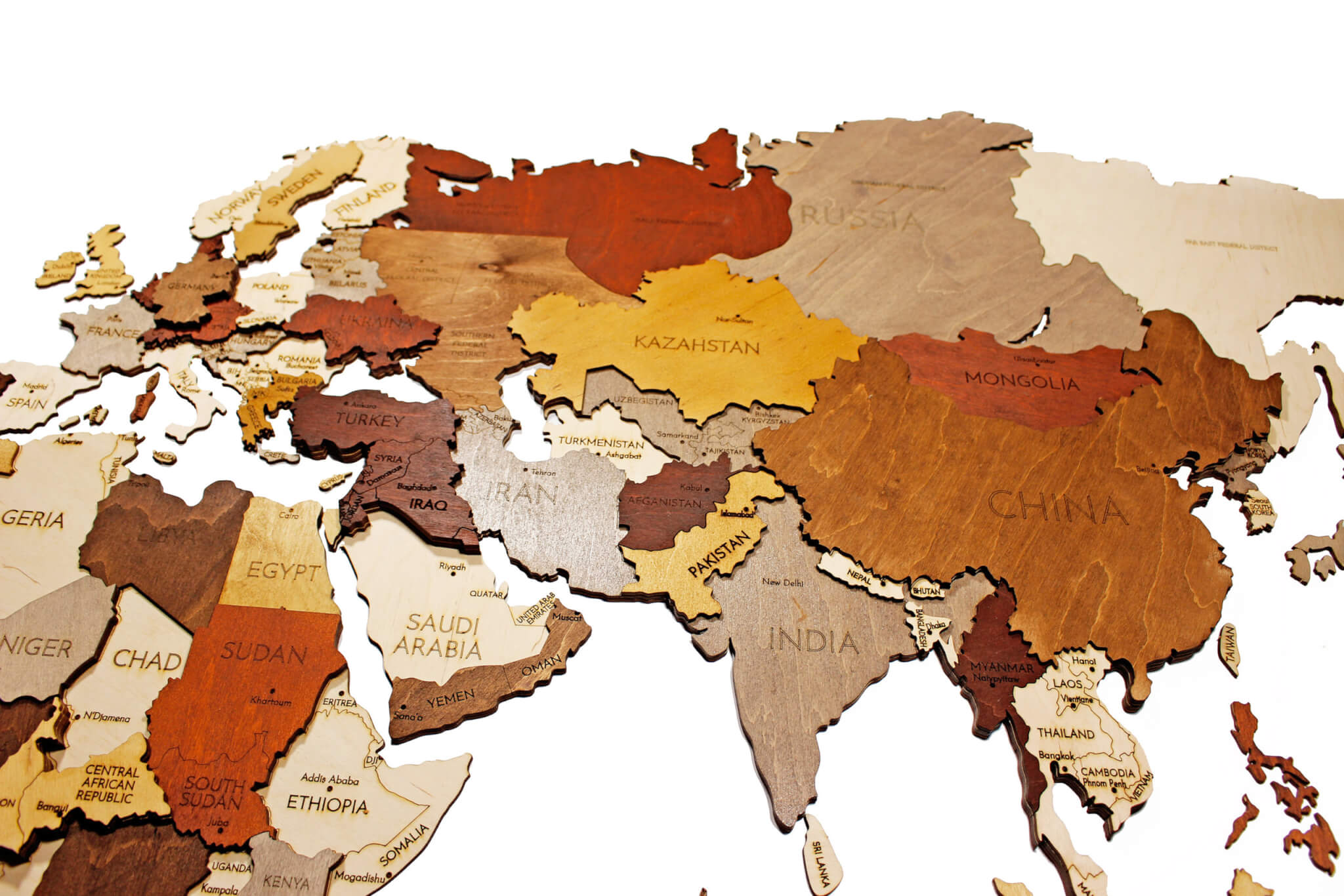 Wooden World Map Wall Decor 68travel - Wooden Map Detail 15 Scaled