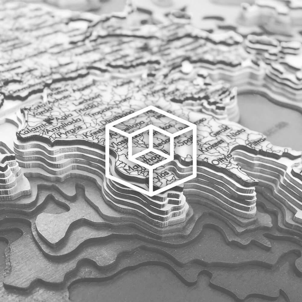 Wooden 3D Maps