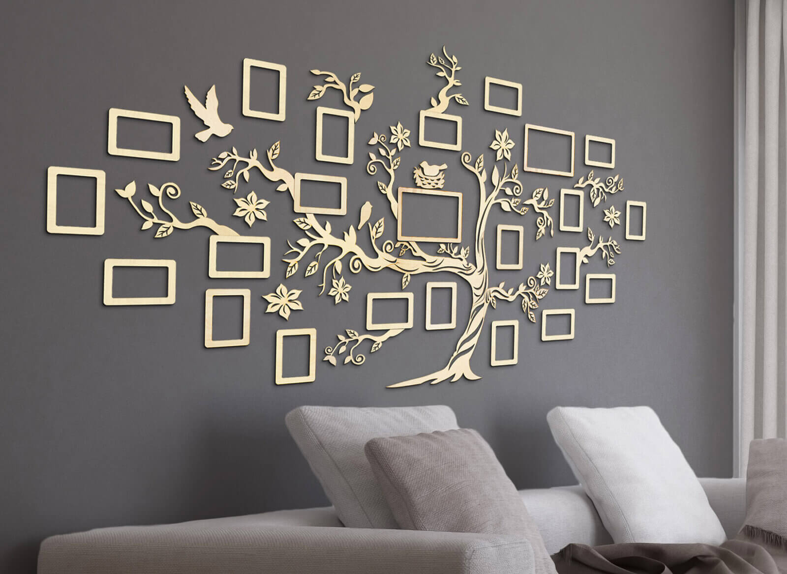 Wooden Family Tree With 23 Picture Frames 68travel 10-family-tree-wall-decor-ideas