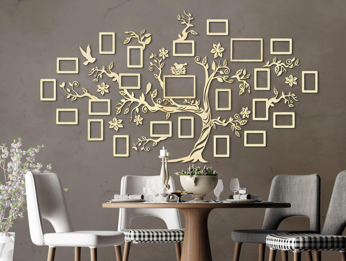 Wooden Family Tree - Wall Decoration