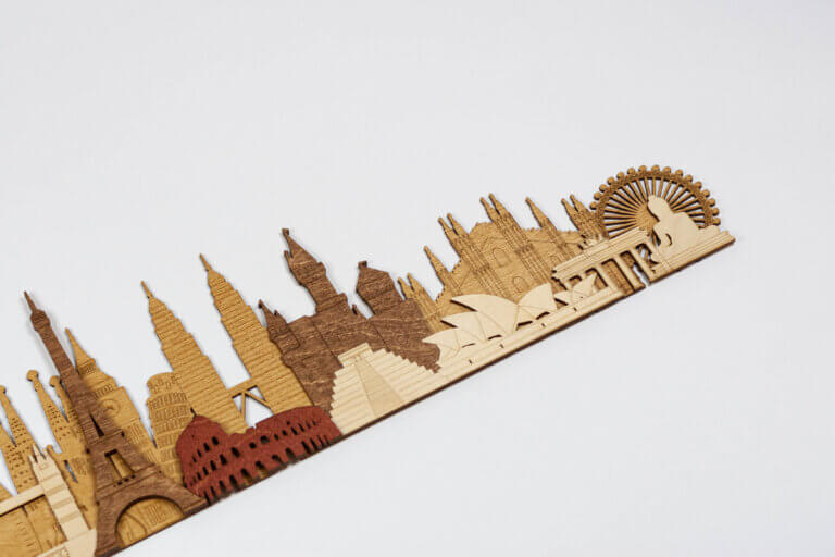 3D Wooden Monuments and Attractions