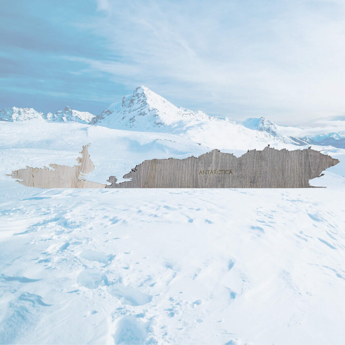 Antarctica 2-layer Wooden Panel