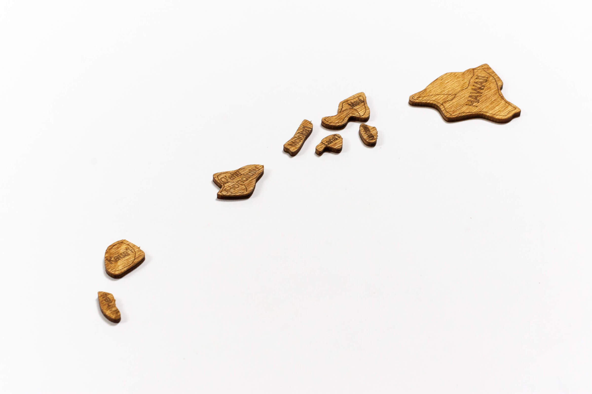 3D Wooden USA Map - Hawaii