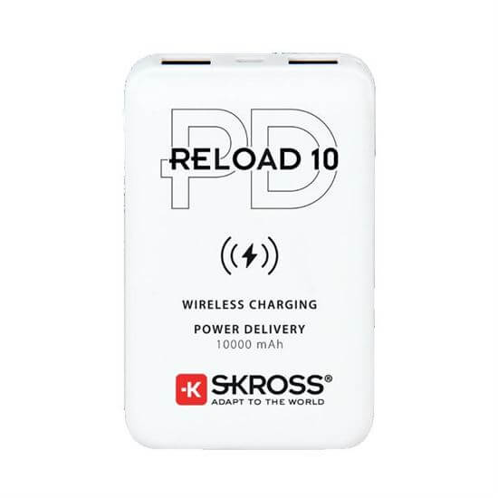skelet abstrakt på trods af SKROSS DN56W-PD Reload 10 Wireless Qi PD, 10000mAh, USB A+C Powerbank -  68travel