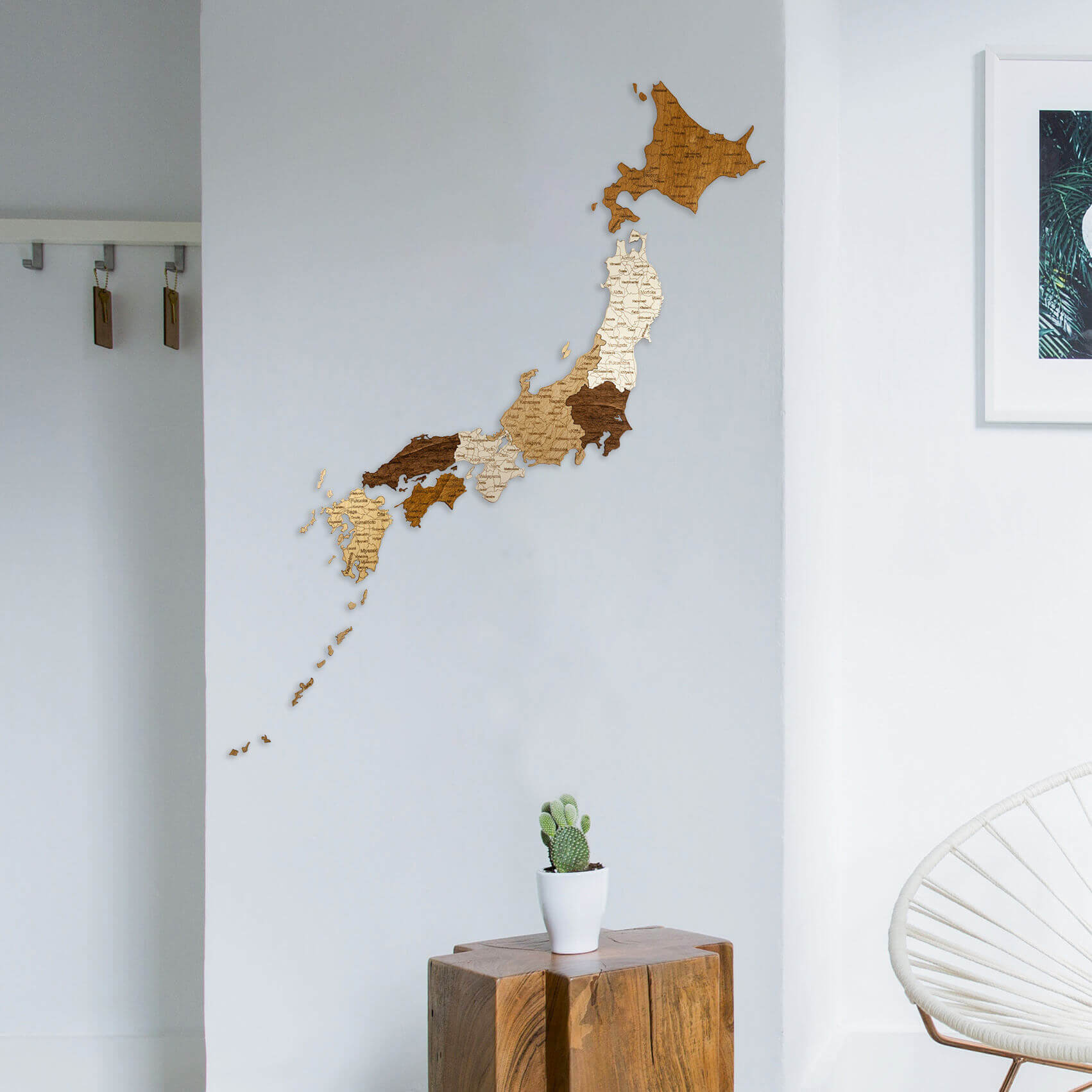 Wooden Map of Japan | 68travel